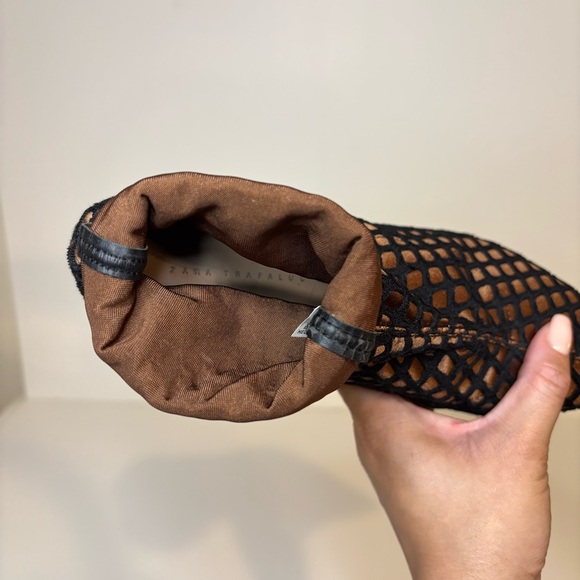 Elegant Black Mesh Ankle Boots - Picture 8 of 8